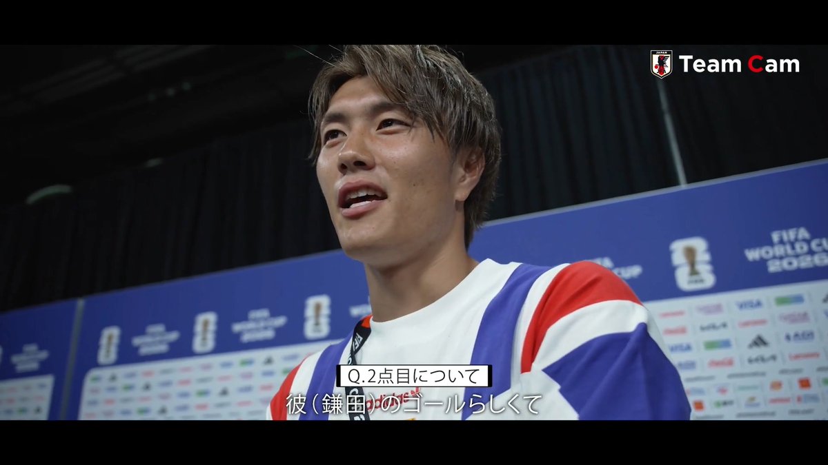 試合終了間際、ヘディングで貴重な同点弾を"アシスト"💥 小川航基のオランダ戦試合後インタビュー🎙️🔹 FIFA World Cup #最高の景色を #サッカー日本代表