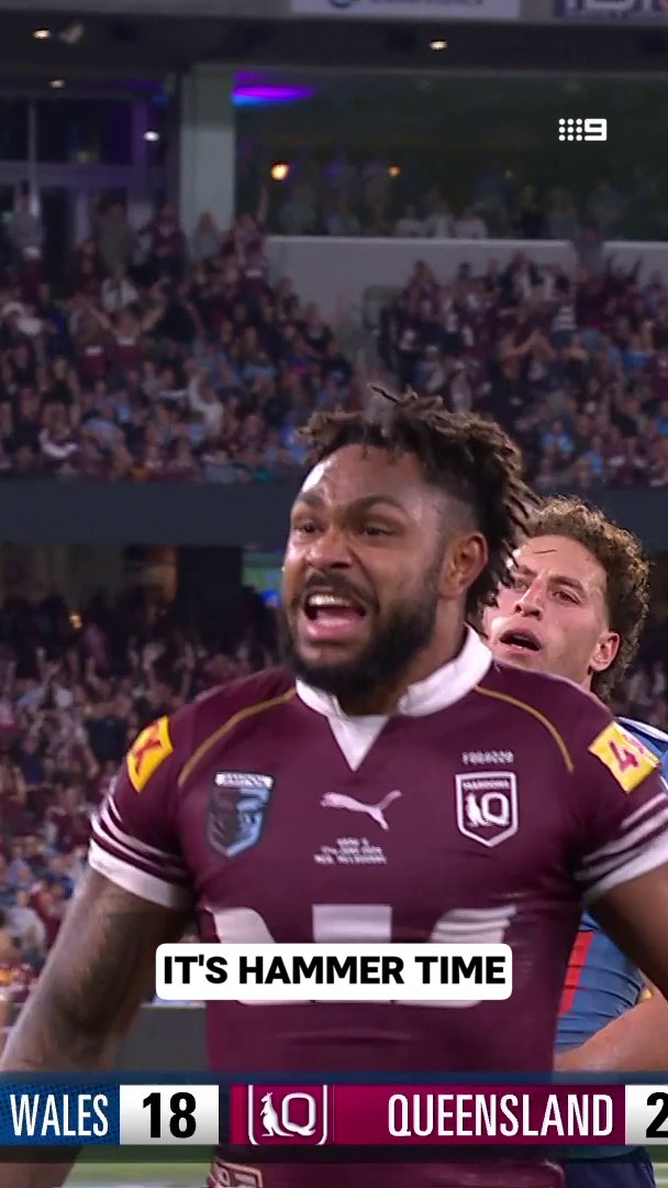 The QLD left edge is DEADLY! 😤 #NRL #Origin #StateofOrigin