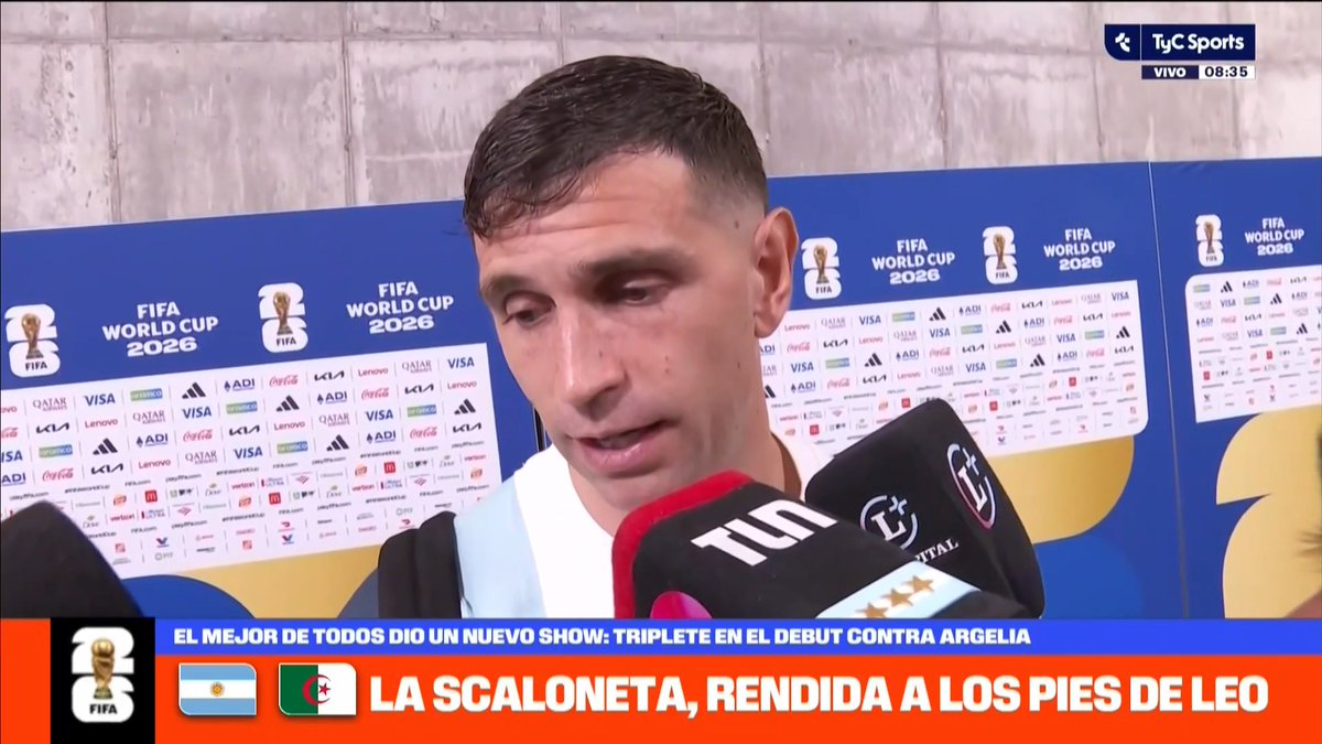 DEL "TODOS PUEDEN VER LO VIGENTE QUE ESTÁ" AL "NO VA A SALIR OTRO IGUAL" Alexis Mac Allister, Dibu Martínez, Lisandro Martínez y Rodrigo De Paul llenaron de elogios a Lionel Messi tras el debut en el Mundial 2026. 🎙️ Gastón Edul @matipelliccioni Agustín Fantasia
