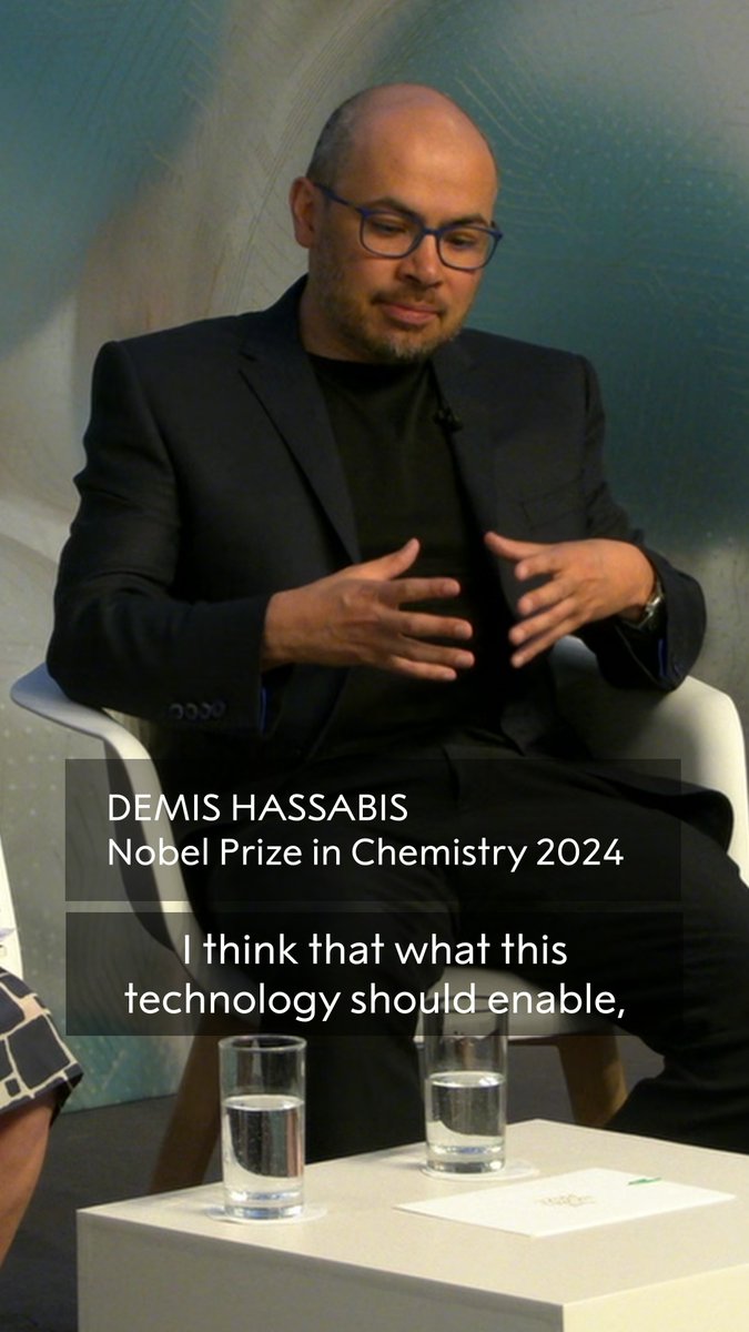 "I think that what this technology should enable, if used correctly, is give us more time back." Chemistry laureate Demis Hassabis on how we could and maybe should use AI to simplify our lives. He and fellow laureate Paul Nurse joined our event in London, UK to discuss the topic of AI further. Hassabis shared the 2024 chemistry prize for presenting an AI model called AlphaFold2. With its help, we have been able to predict the structure of virtually all known proteins. Watch the full event: