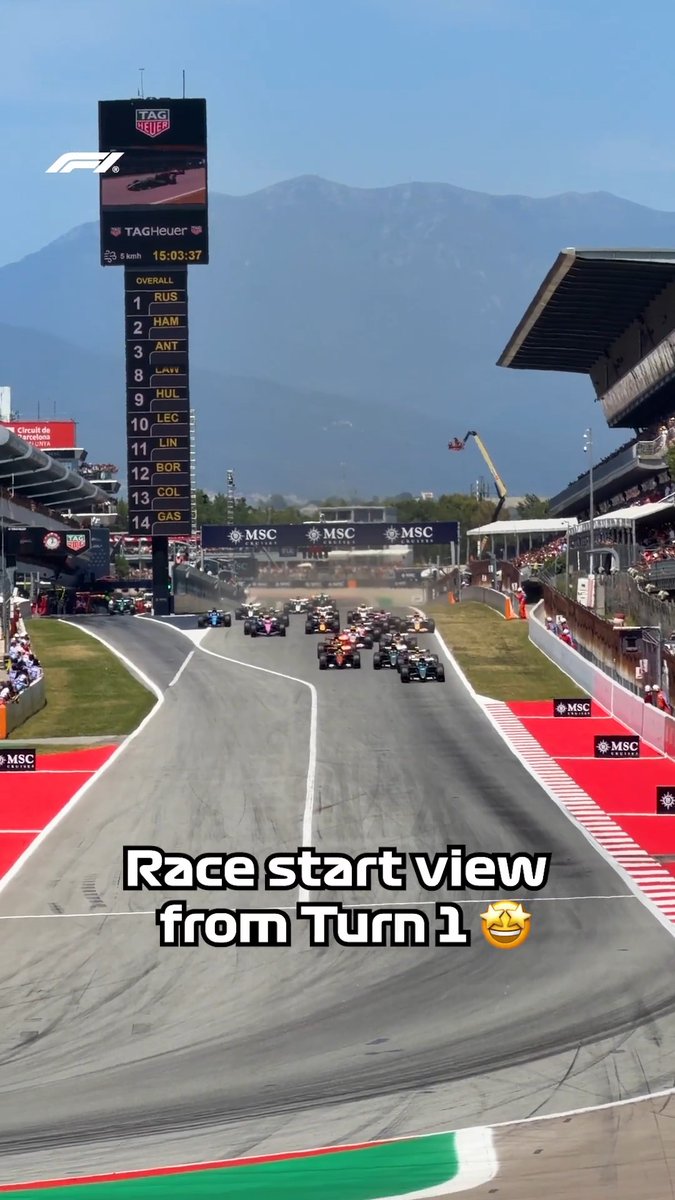 How it began in Barcelona 🤳 #F1 #BarcelonaGP