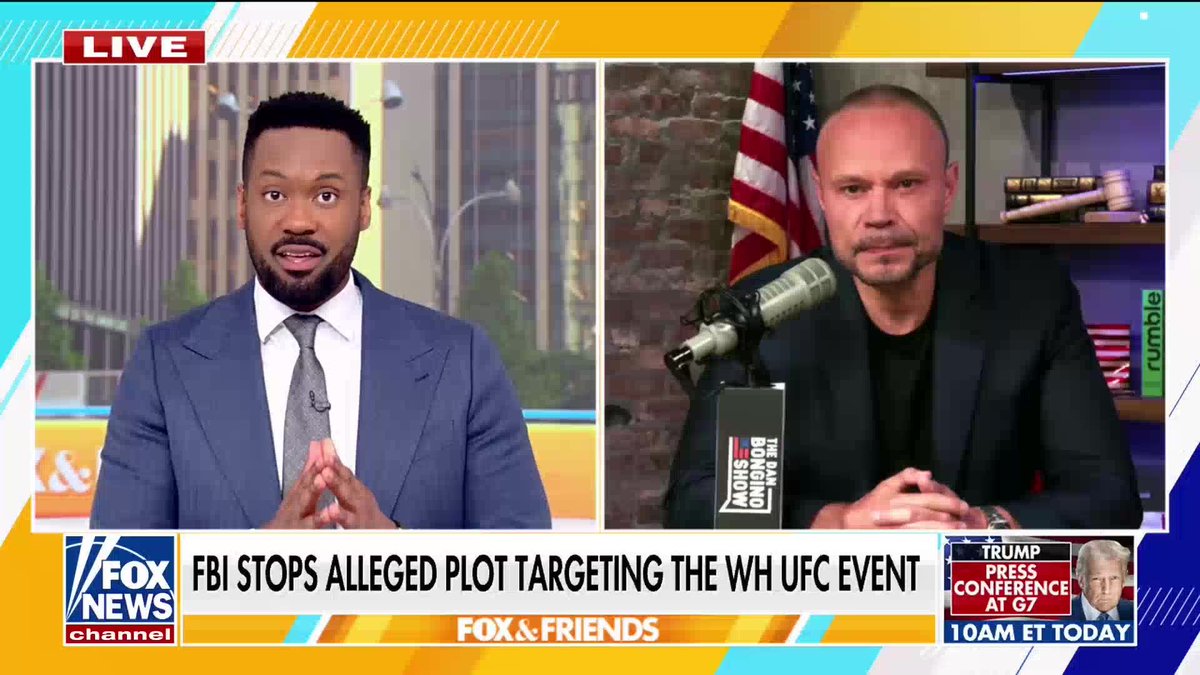After the foiled UFC White House attack, former FBI Deputy Director Dan Bongino says America's biggest security threats may no longer be coming from the ground. Bongino warns that drones loaded with explosives can bypass many of the barriers and defenses built to stop vehicle attacks. "You can't put an obstacle that goes up into low space that's going to stop a flying object," Bongino explained. He says the challenge facing law enforcement and security agencies is developing defenses that can keep pace with rapidly evolving drone technology. | FOX & Friends