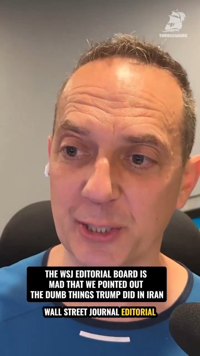 So it’s bad to point out the dumb things Trump has done in Iran? That’s according to the WSJ Editorial Board! On the latest Next Level, Tim Miller, Sarah Longwell and JVL break it down.