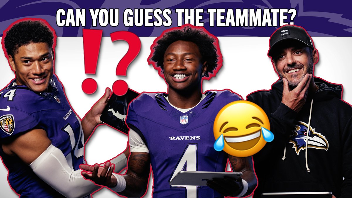 Can the Ravens guess their teammate's highlights? With a catch... they're all silhouetted 👀