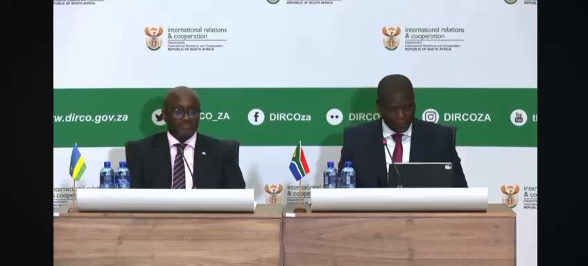 South Africa and Rwanda have agreed to reset the relations. Minister of international relations and cooperation in South Africa Ronald Lamola. #sabcnews