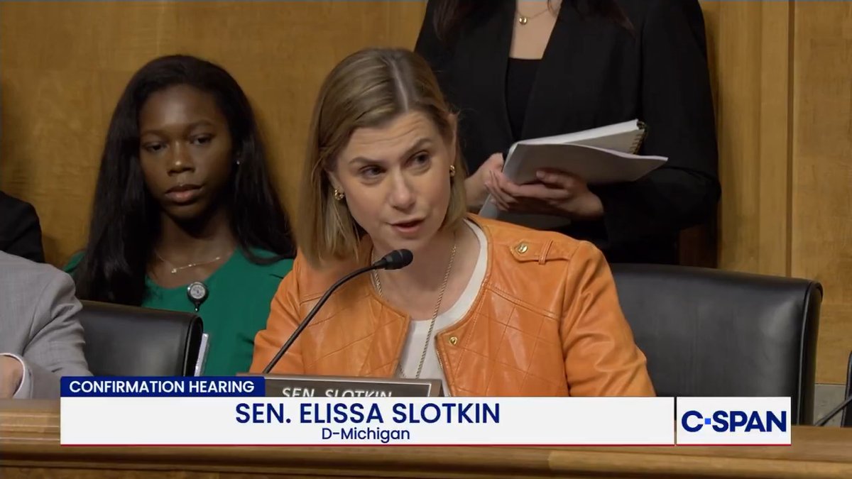 "You can't want the big job but then not answer the big questions." Sen. Elissa Slotkin asks OMB Deputy Director nominee about college protests and federal grant funding to universities.