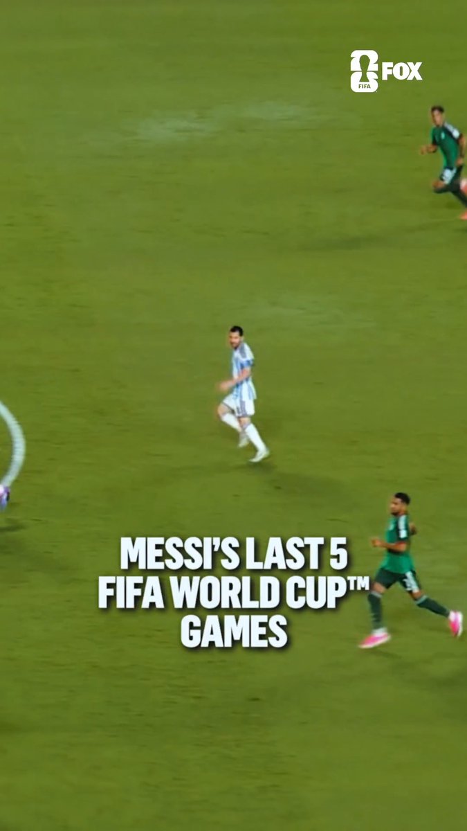 8 goals in Messi's previous 5 FIFA World Cup games 🇦🇷