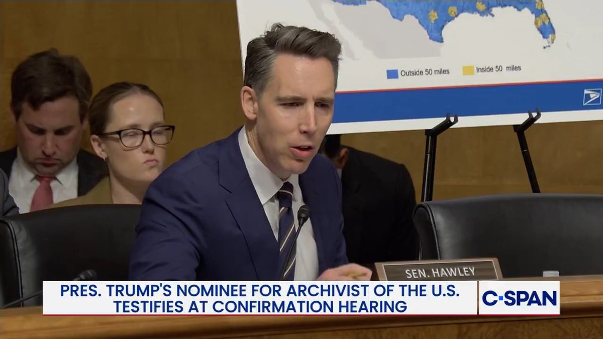 Sen. Josh Hawley (Josh Hawley) asks U.S. Postal Service nominees about service to rural areas and bonuses for the Postmaster General.