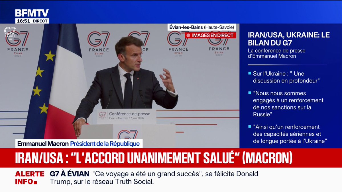 Sommet du G7: Emmanuel Macron évoque "un consensus qui monte" sur la "nécessité de protéger l'enfance en ligne"