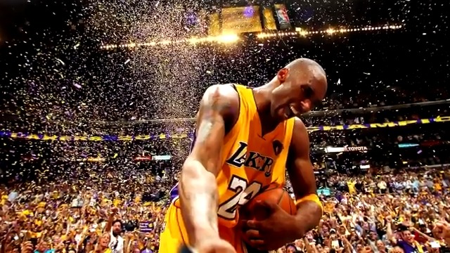 16 YEARS AGO TODAY 💛💜 Kobe Bryant's favorite championship