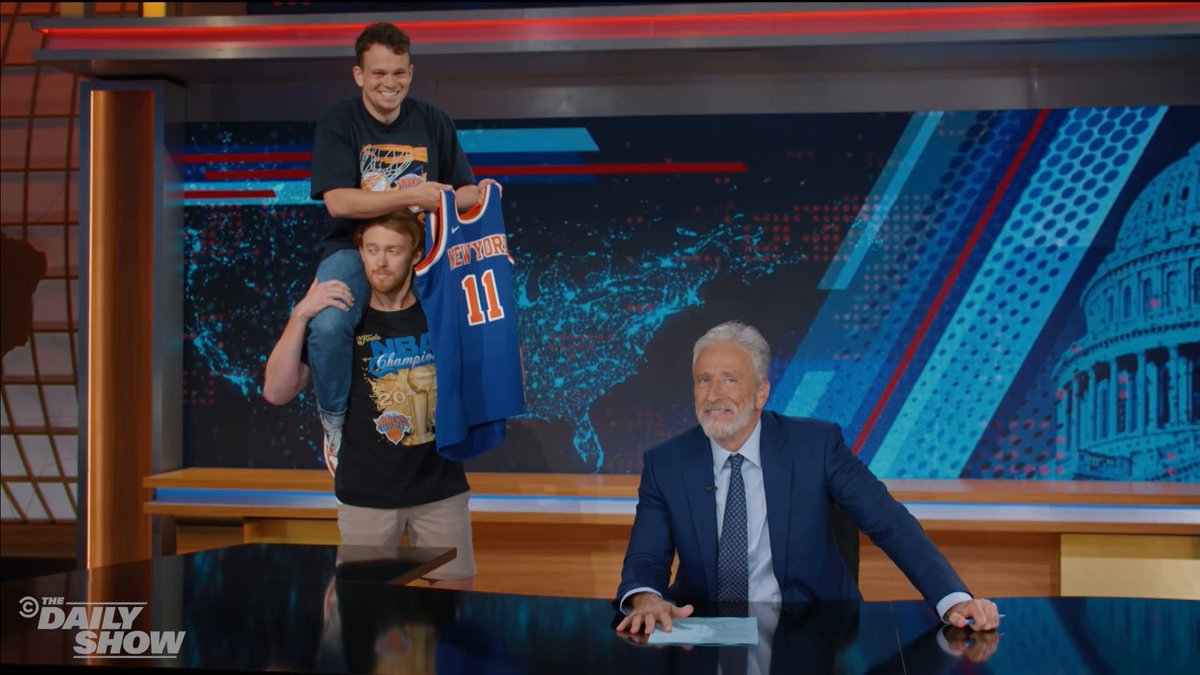 Ever wonder who goes wild in the streets of New York after a Knicks championship win? Daily Show writers, that's who