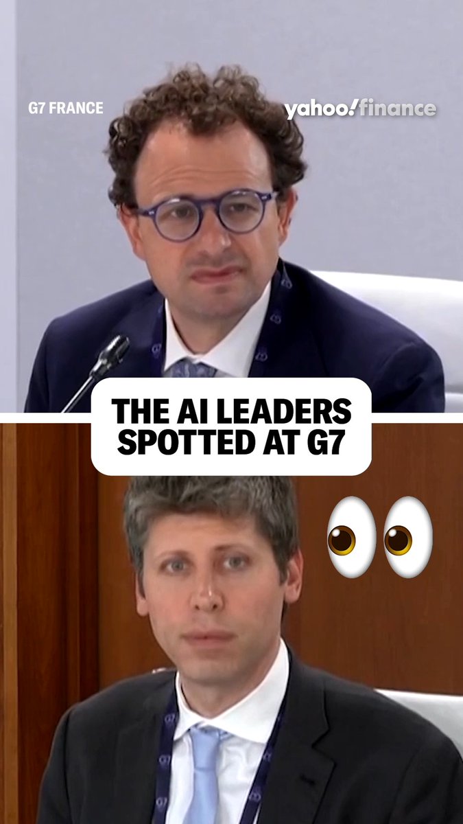 OpenAI's Sam Altman, Anthropic CEO Dario Amodei, and the head of Google's DeepMind Lab, Demis Hassabis, were spotted at the G7 Summit to discuss the liability of bots and agents, and how AI presents truth and falsehood. 🤖