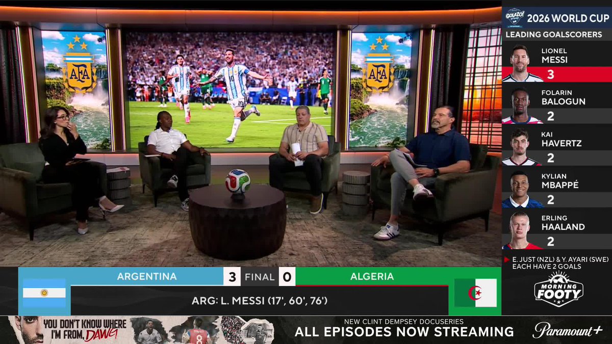 “If that is any other player at the World Cup that does that to Messi, they're getting sent off.” Michael Lahoud, Marcelo Balboa and Tony Meola debate whether Lionel Messi gets special treatment from referees 👀
