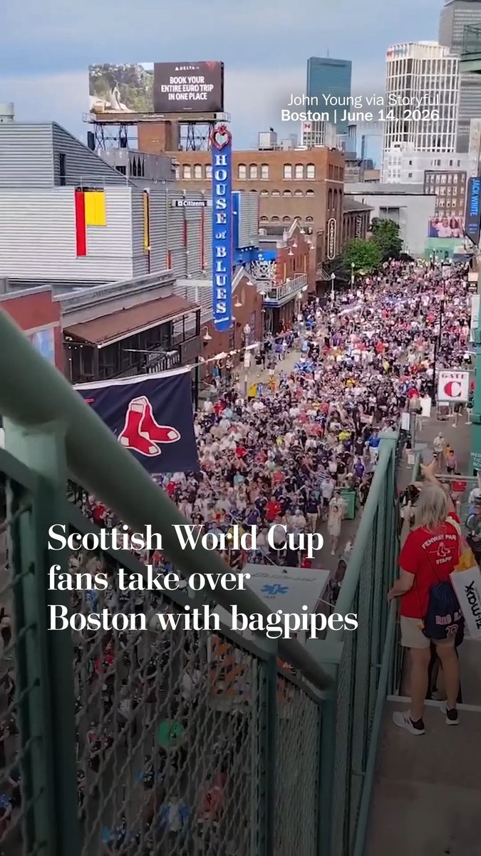 It's Scotland's first World Cup appearance in 28 years, and fans have been spotted throughout Boston reveling in the excitement of the tournament with song, chants and bagpipes.