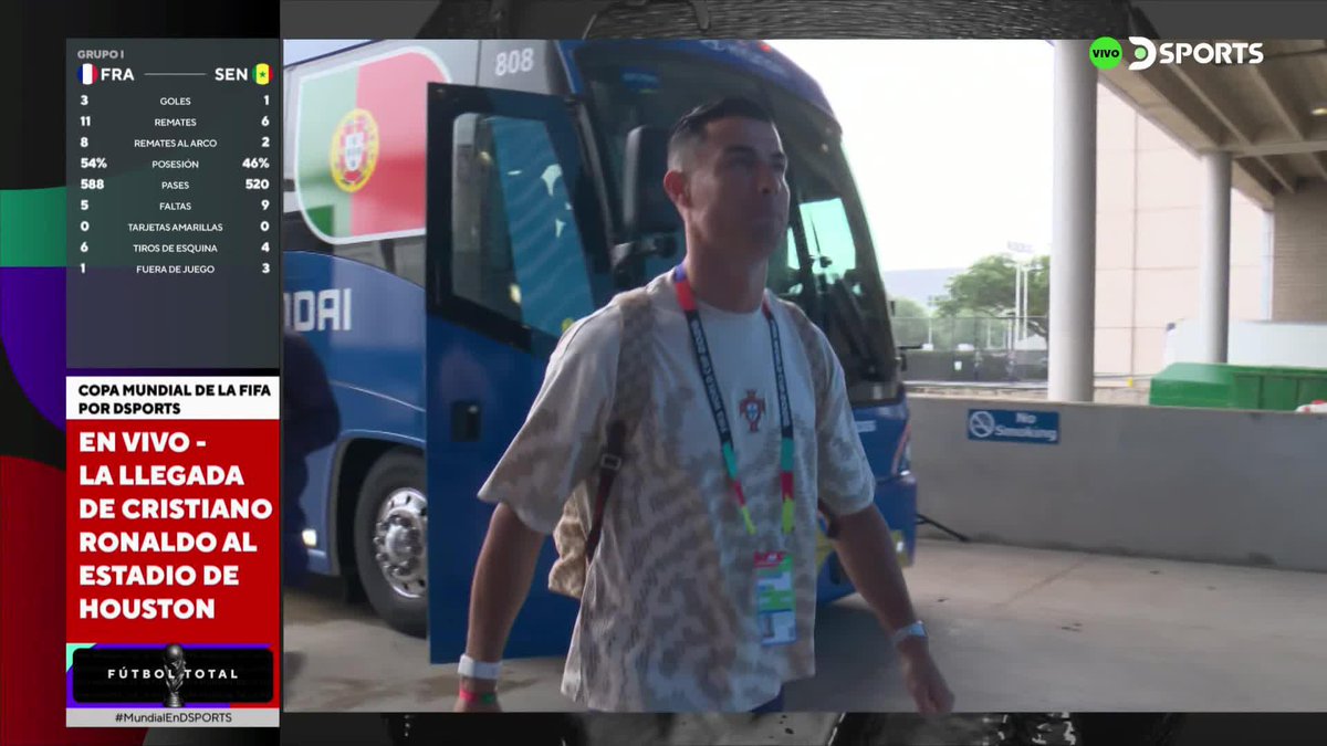 ¡PAREN TODO QUE LLEGÓ ÉL! 🤩🔥 🇵🇹 Cristiano Ronaldo dice presente en el Estadio Houston junto a la selección de Portugal para su debut en el #MundialEnDSPORTS. #FútbolTotal