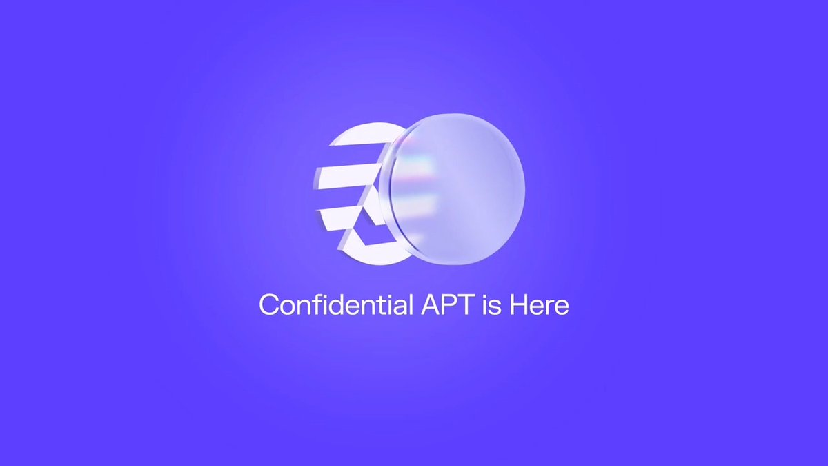 Confidential APT. Live on Aptos mainnet. Petra — the first mobile wallet to integrate it. Now on Android and iOS 🟣