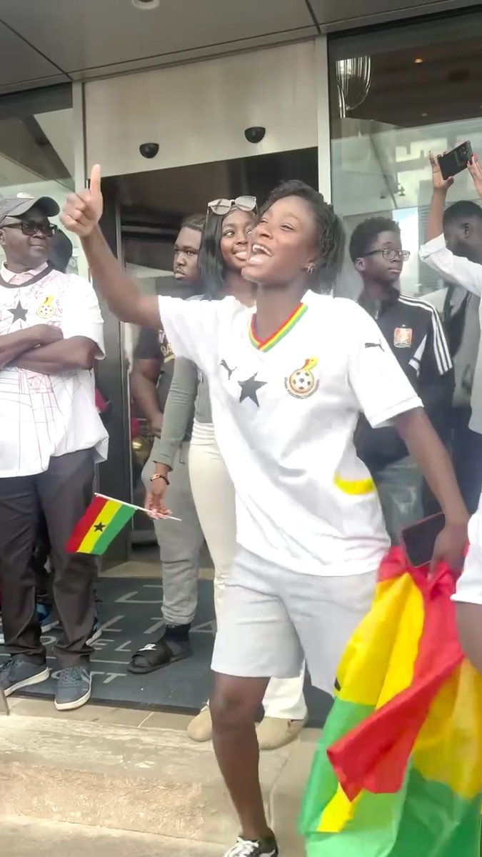 Members of the Ghanaian community in Toronto gathered and celebrated at a hotel downtown to welcome the arrival of the Ghanaian national soccer team, the Black Stars, ahead of their debut World Cup match against Panama on Wednesday.