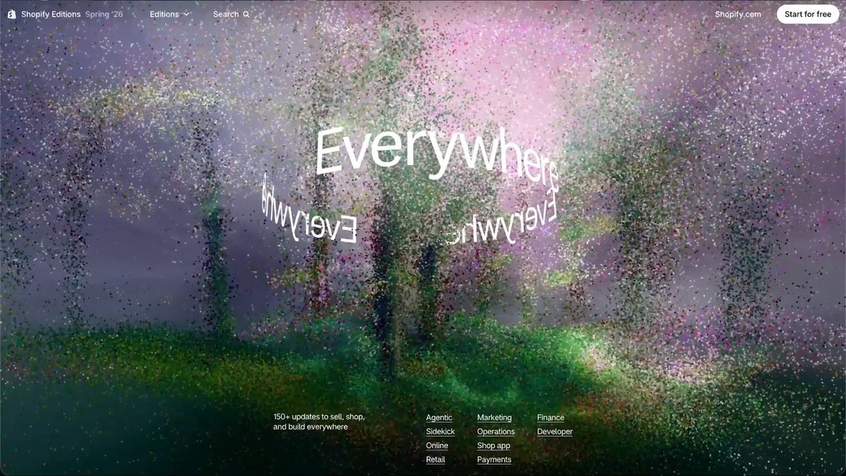 The Everywhere Edition is here: If you are on Shopify, you are everywhere your customers are shopping. This Edition features some key updates to Agentic Storefronts, Catalog and UCP because we want to be clear that if you want on Shopify you are everywhere by default. Every Edition is intentionally overwhelming. It’s a celebration of the progress we’ve made each season and serves as a complete list of features for those who want to pay attention. To make it easier to parse, I broke down some of my favorite features among the 200+ and explained some of the ambition behind them.