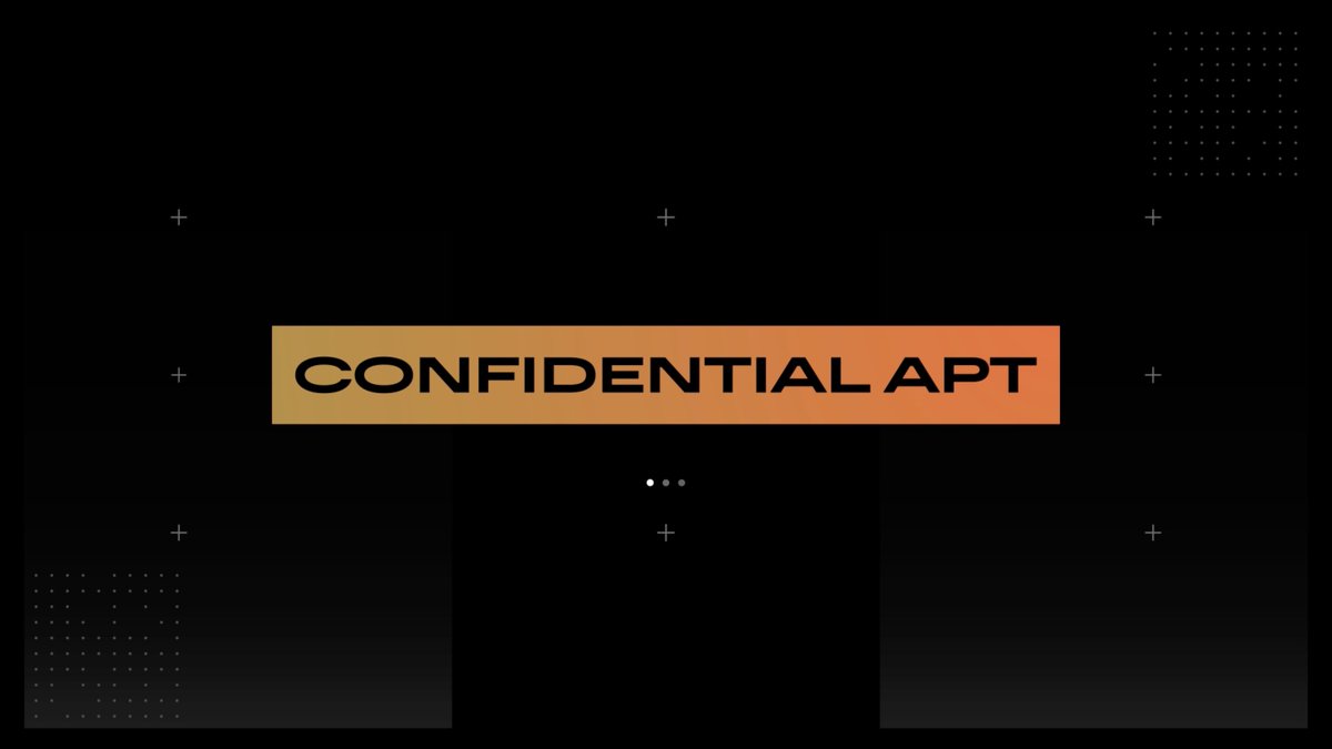 Confidential APT. Live on Aptos mainnet. Now accessible via Confidential Assets Web at: