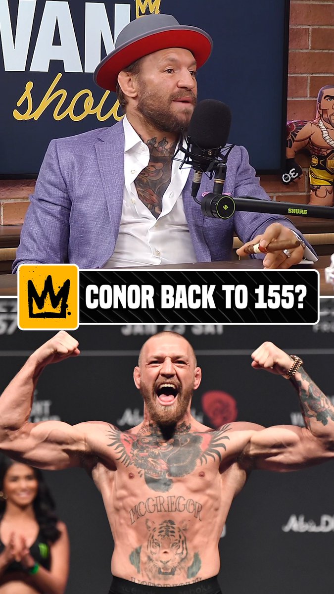 Never say never when it comes to @thenotoriousmma dropping back down to lightweight ⚖️ #HelwaniShow