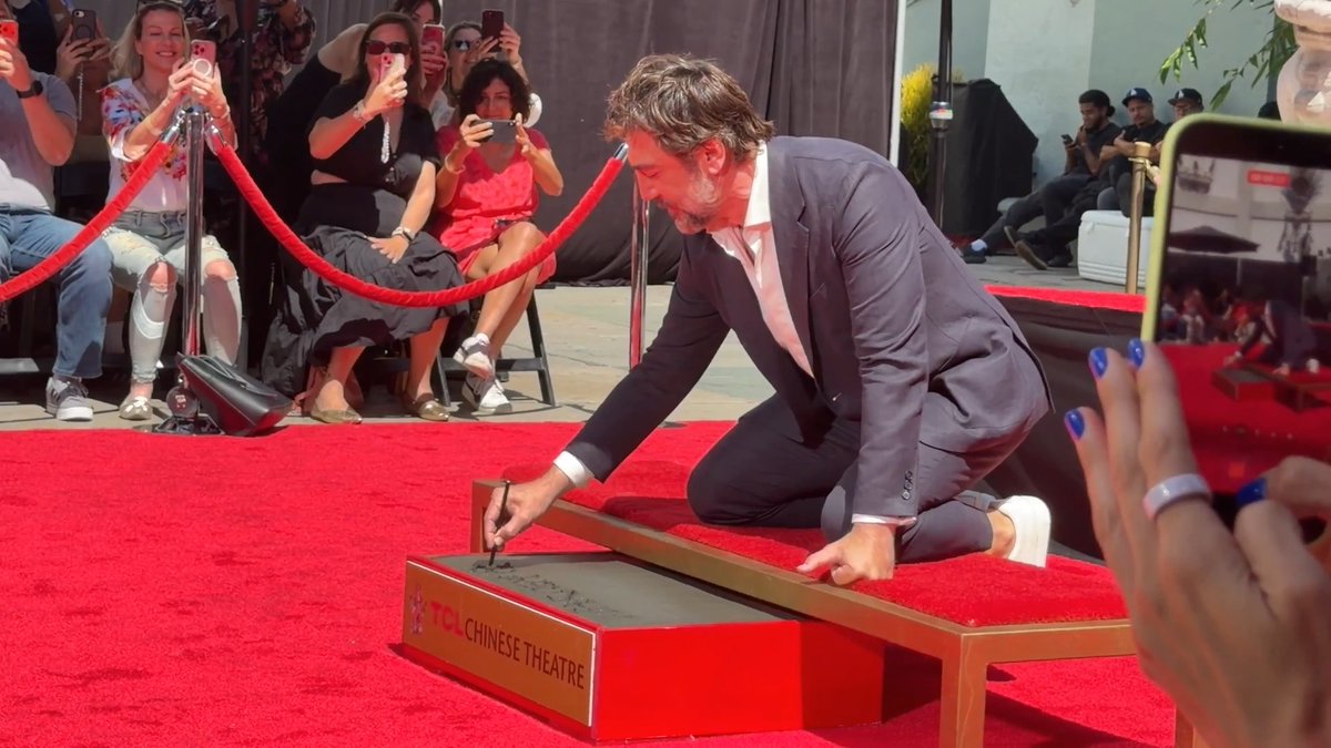Javier Bardem, who has spoken about being blacklisted for his Free Palestine activism, has added his hand and footprints to the cement entrance of the Hollywood TCL Chinese Theatre. He used his time there to once again repeat slogans of genocide and frame Israel as villains, the same rhetoric he claimed would bar him from such events.