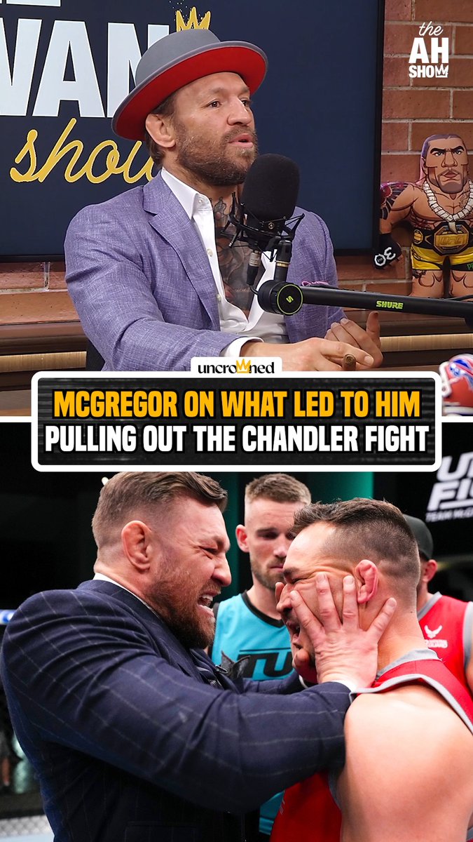 Two years ago, @thenotoriousmma was scheduled to fight Michael Chandler but had to pull out of the fight two weeks before – he went into detail about what caused the cancellation 🩼 #HelwaniShow