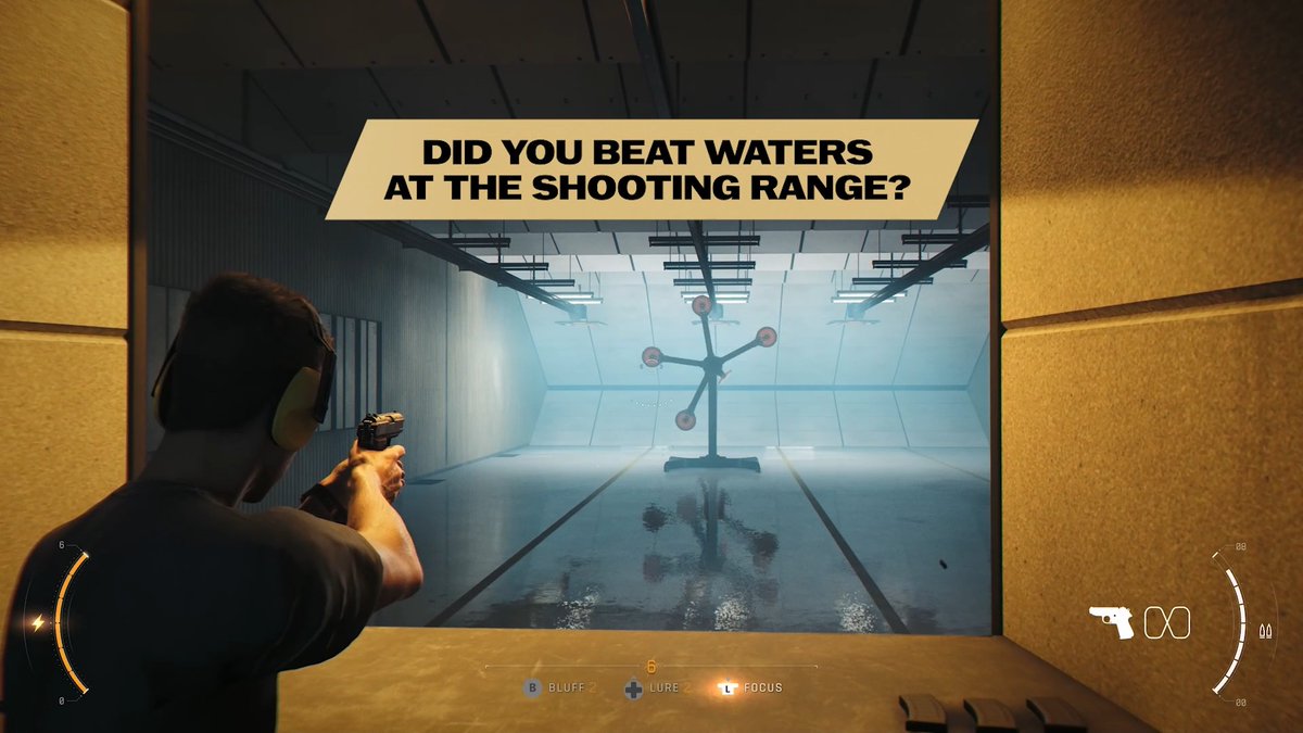 The shooting range at Q-Branch is the perfect place to hone your aim. Did you beat Waters at the shooting range? #007FirstLight #EarnTheNumber
