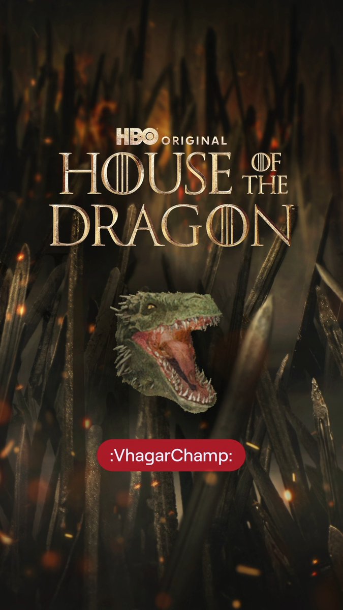 Twitch & HBO Max's live global tournament starts today. Spam the exclusive House of the Dragon :VhagarChamp: emote during the event for a chance to win Twitch Gift Subs.