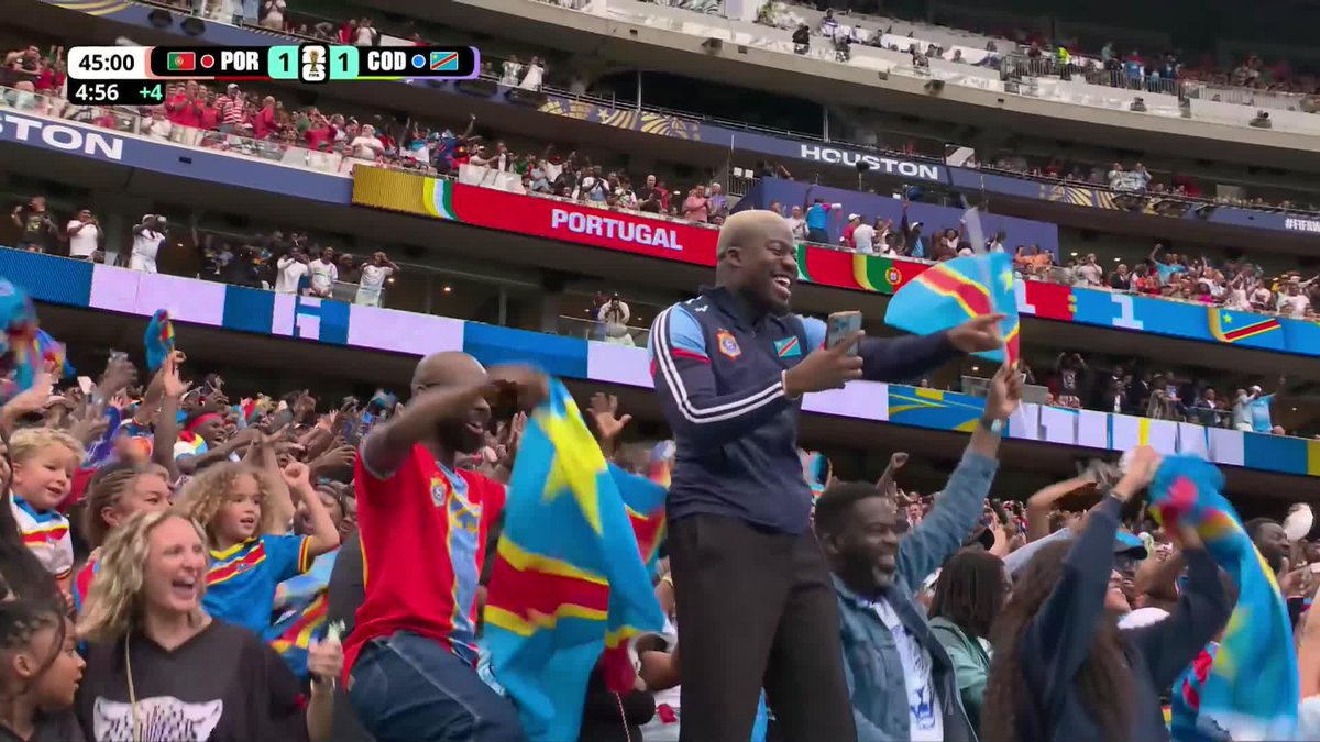DR CONGO SCORES ITS FIRST EVER WORLD CUP GOAL!!! It's a STUNNER to end the half level with Portugal. #FIFAWorldCup