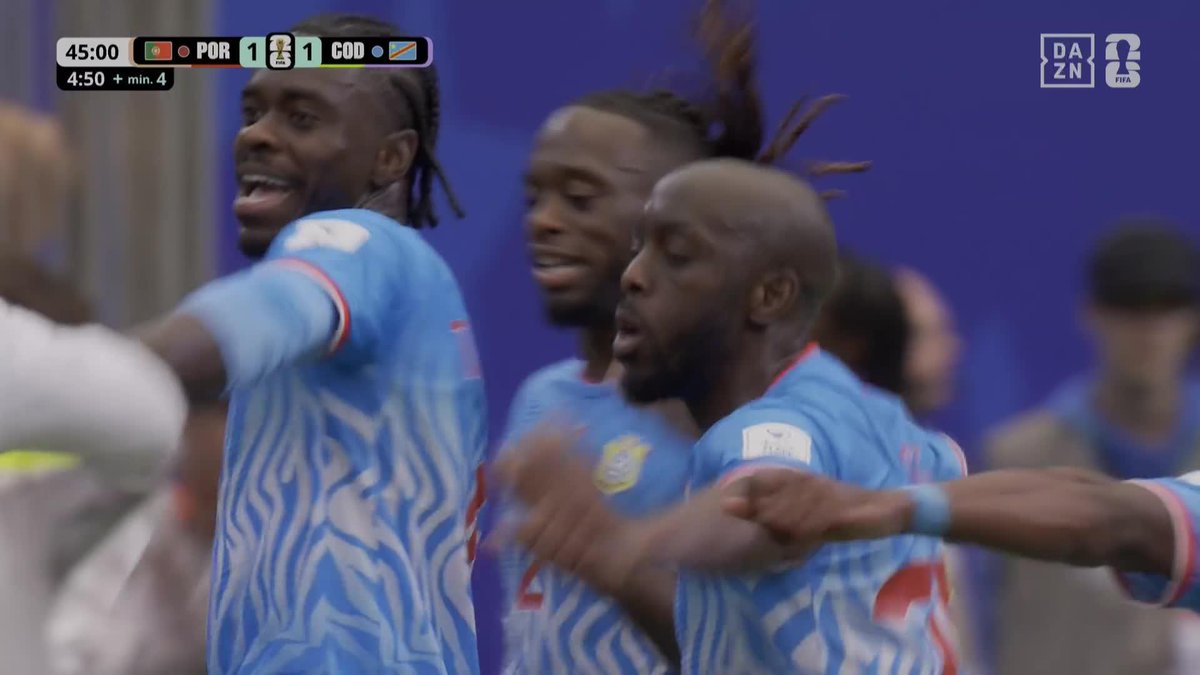 HISTORIA DE LOS MUNDIALES 🏆 HISTORIA DE LA REPÚBLICA DEMOCRÁTICA DEL CONGO 🇨🇩 Wissa marca el primer gol de toda la historia del país en la #FIFAWorldCup ante Portugal ¡QUÉ LOCURA! 🤯 #DAZNMundial