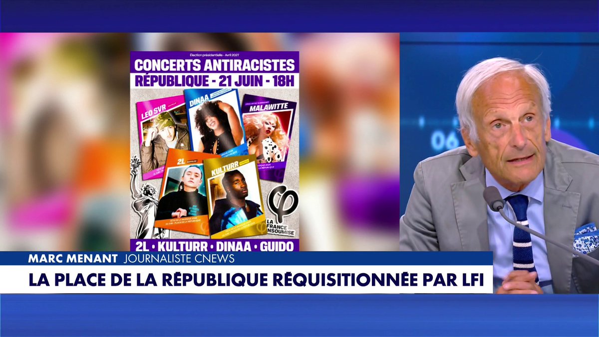 C’est pour plaire à ces tarés que la préfecture de police de Paris veut interdire la fête de la musique antiraciste de LFI La déliquescence morale de ce pays est à un stade critique…