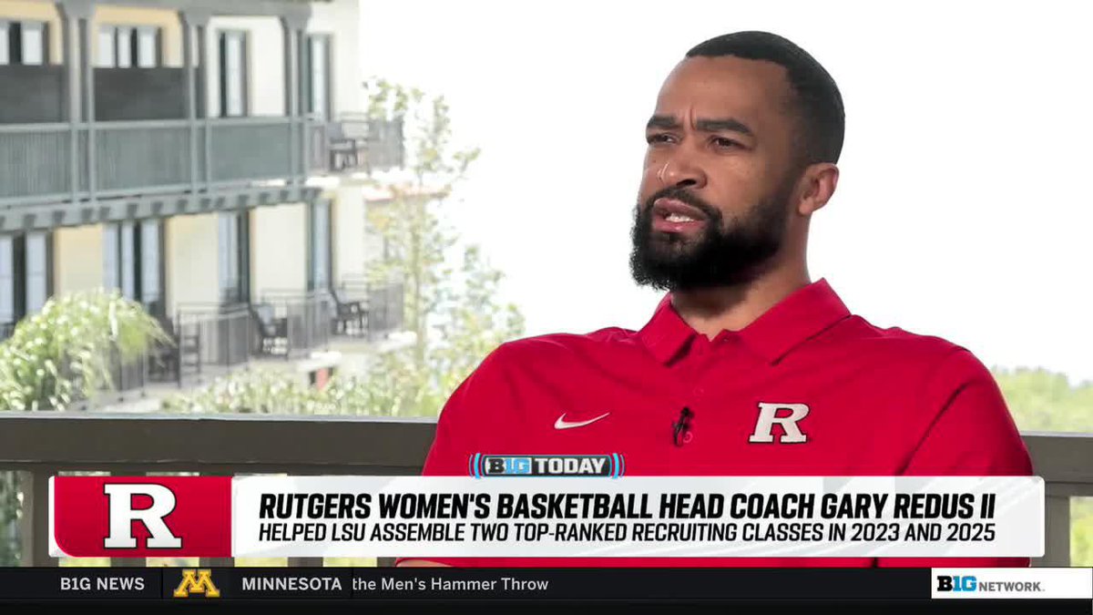 "I've always gotten players. I've always been able to recruit really good players, and I plan on doing the same thing." New Rutgers Women’s Basketball coach Gary Redus II, who recruited Angel Reese and Hailey Van Lith to LSU, talks recruiting 👇 #B1GToday