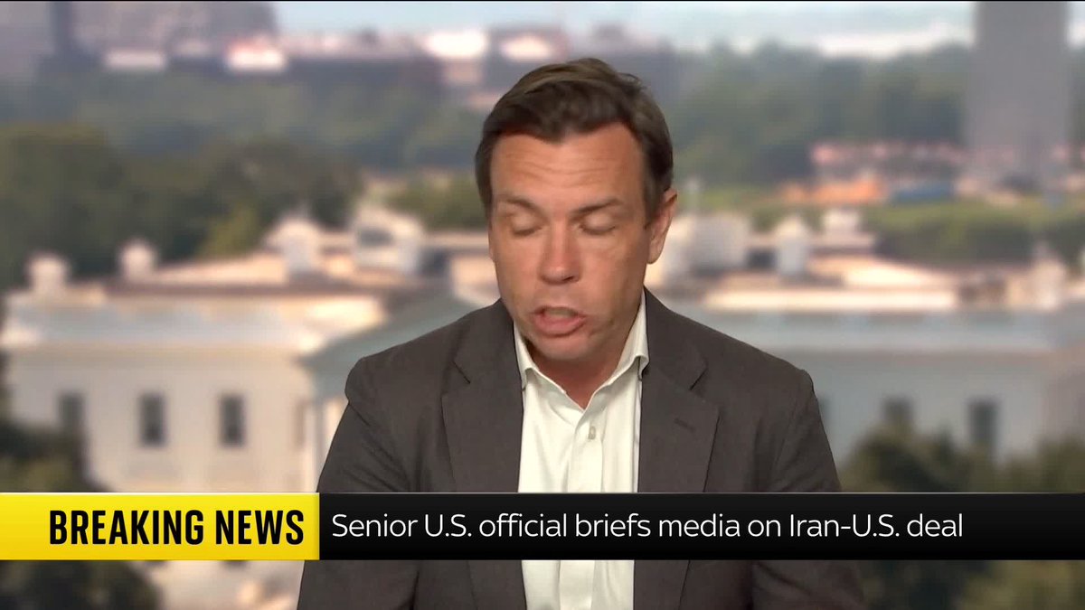 A senior U.S. official has been giving a briefing about the contents of the memorandum of understanding with Iran, according to our U.S. partner network, NBC News. U.S. Correspondent Mark Stone has the latest from Washington. 📺 Sky 501 and YouTube