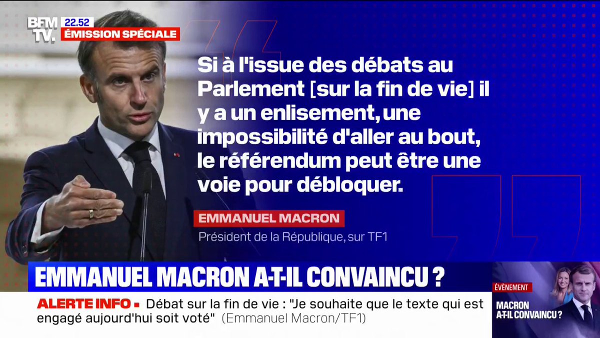 Emmanuel Macron avait annoncé un référendum sur l'euthanasie. Il a menti. Comme d'habitude.