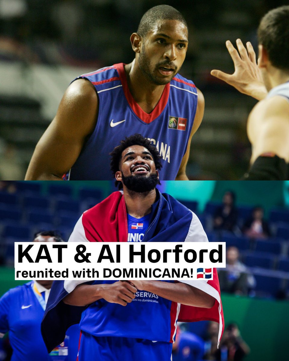 Dominican Republic 🇩🇴 are coming in HOT 🔥 Dominicana's preliminary roster for FIBA Basketball World Cup 🏆 Qualifiers Window 3 is featuring both Karl-Anthony Towns and Al Horford 🤩 #FIBAWC x #StepItUp