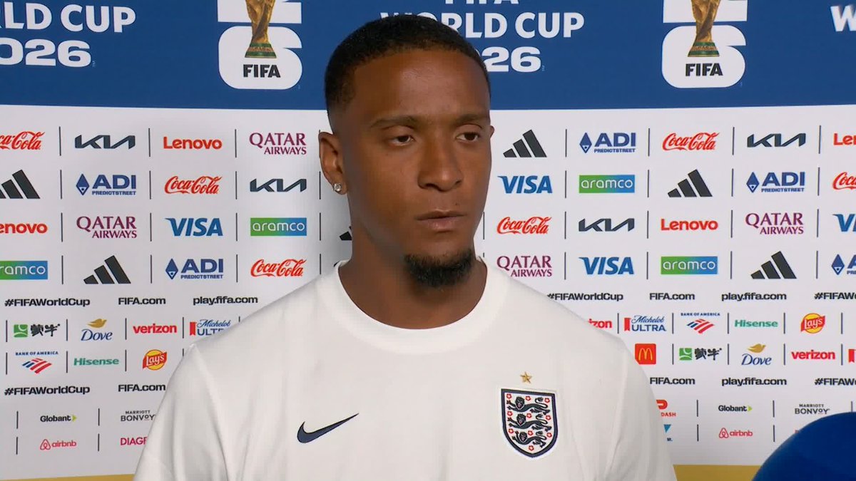 "A dream come true!" ❤️ A huge night for Ezri Konsa who starts for England in their 2026 World Cup opener v Croatia 🙌 @GabrielClarke05 🗣️