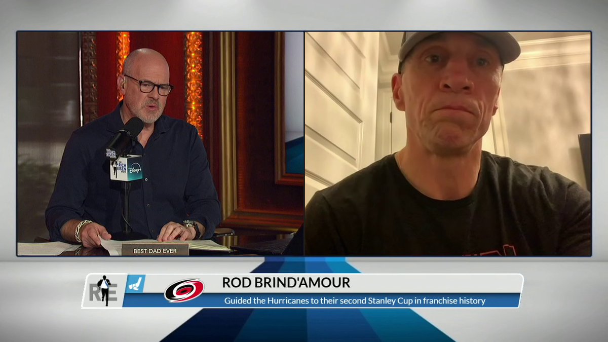 "As a coach, ... it's more rewarding. ... [I'm] extremely happy that they're able to accomplish their dream." Rod Brind'Amour on what it's like to win the Stanley Cup as a coach compared to a player 🏆 (via Rich Eisen Show)