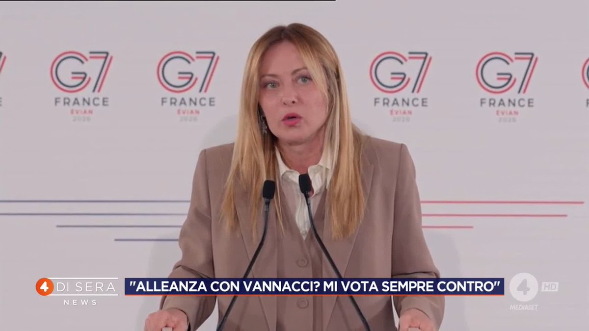 Giorgia Meloni: "Alleanza con Vannacci? Mi vota sempre contro" #4disera News