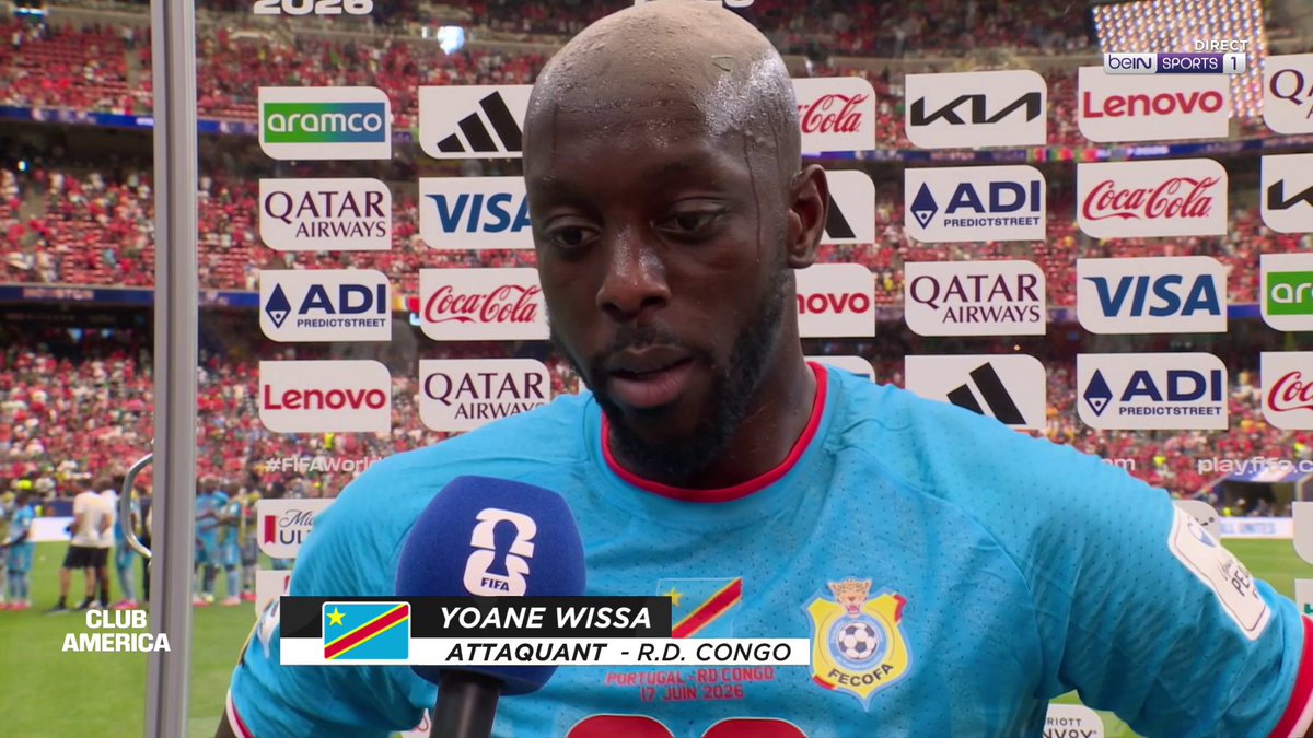🚨 Yoane Wissa 🇨🇩 : « Ça a été très compliqué face à une équipe meilleure que la nôtre, mais on a été VAILLANT. Le premier but, c’est une grosse FIERTÉ. Le plus important, c’est de continuer maintenant. » 🤩🐆