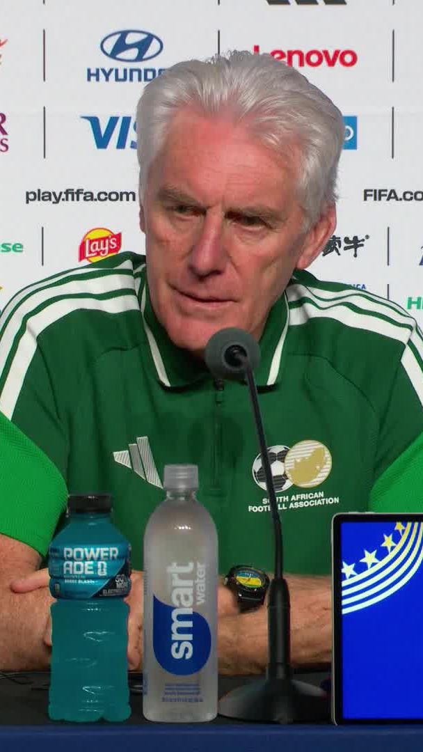 "When I saw what happened yesterday with Messi, I don't agree" 🗣️ Hugo Broos on Themba Zwane's three-match ban 🇿🇦 #FIFAWorldCup2026 | #DStvFIFAWoldCup2026 | #EverythingCanWait