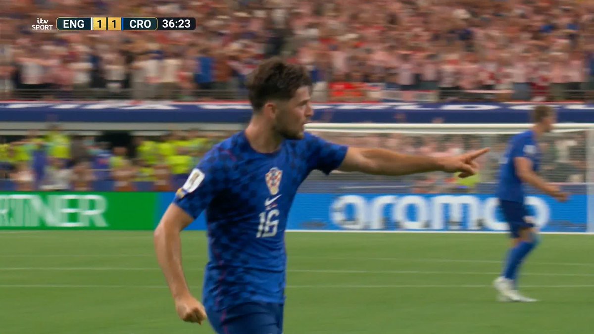 It's a cracking hit! Martin Baturina levels things up for Croatia