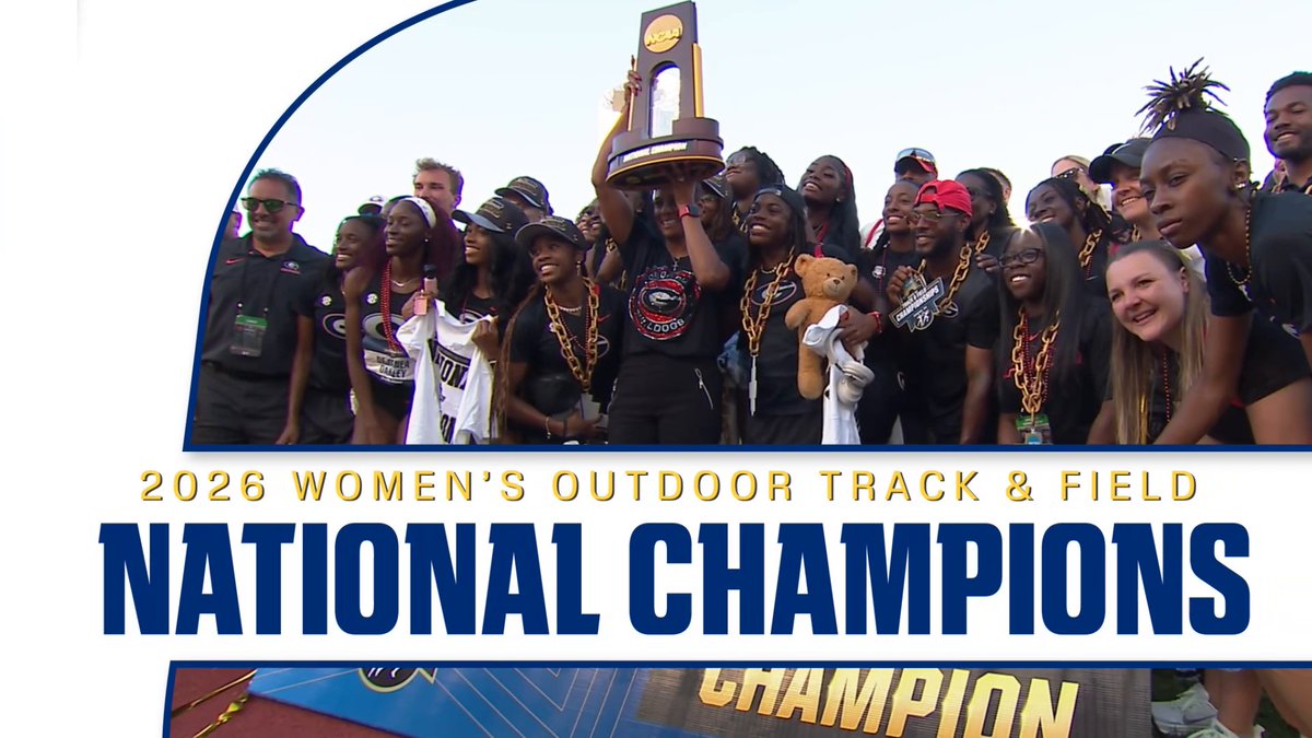 HOW BOUT THEM DAWGS?! Congrats, Georgia Track + Field on another natty 🏆