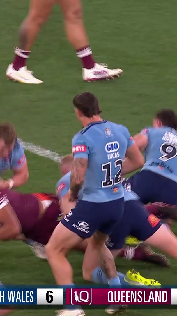 Selwyn Cobbo went CRAZY in Origin II! 🤯 #NRL #Origin #StateofOrigin