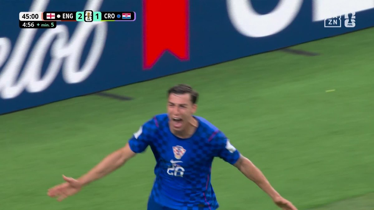 抜群のチームワーク🤝 🇭🇷流れるような連携からムサが決めた! クロアチアが再び追いつく🙌 🏆️#FIFAワールドカップ グループL 🆚イングランド×クロアチア 📱#DAZN ライブ配信中 #本気で楽しむならDAZN