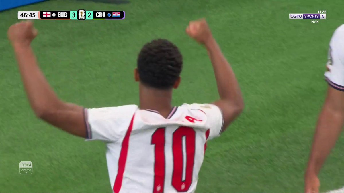 بداية قوية لمنتخب إنجلترا في الشوط الثاني ! بيلينغهام يعيد التقدّم لمنتخب "الأسود الثلاثة" 📦 اشترك الآن 👇 🔗 📱 #كأس_العالم2026 | #مونديال2026 | #كأس_العالم #FIFAWorldCup2026 | #FIFAWorldCup | #beINWC26