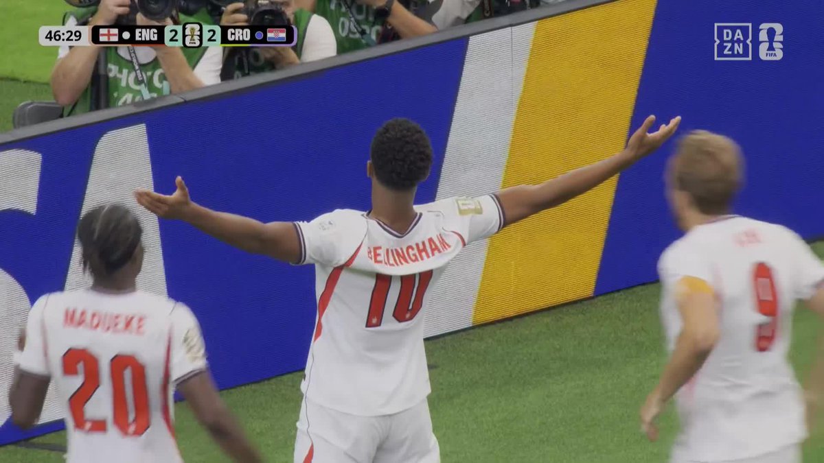 ¿¿¿EL PARTIDO DE LOS GOLAZOS??? 🎩Bellingham culmina una gran jugada de Inglaterra. #DAZNMundial #FIFAWorldCup