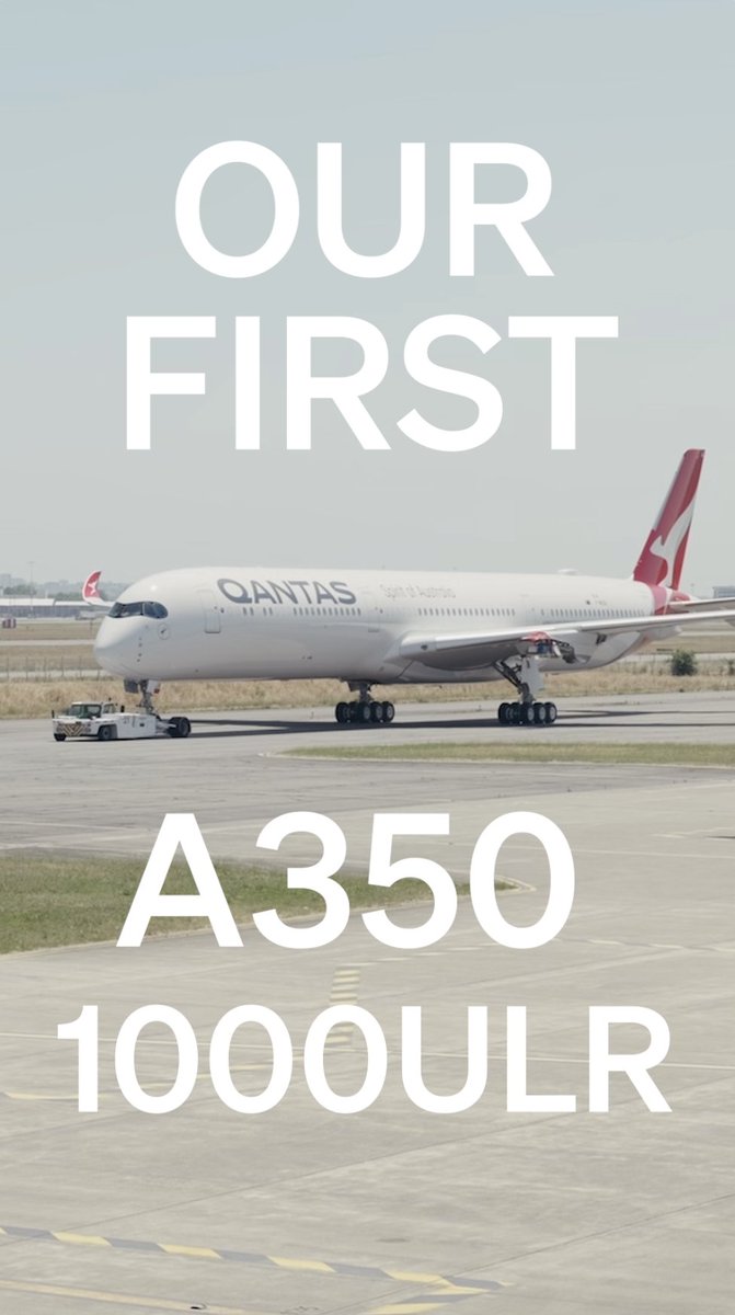 Say hello to ‘Vega' 😍👋 The first Airbus A350-1000ULR to be painted in our Qantas livery has just rolled out of the paint shop in Toulouse. VH-OJA is named 'Vega' after the historic Catalina's that flew Double Sunrise flights in the 1940s.