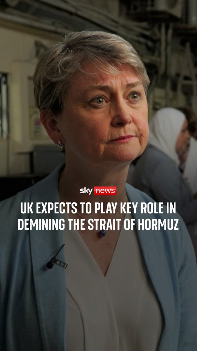 Yvette Cooper says the UK has capabilities in demining, which will be key in removing potential mines from the Strait of Hormuz to make it safe for ships to pass through. Sky's Ali Fortescue spoke to Yvette Cooper during her visit to Egypt.