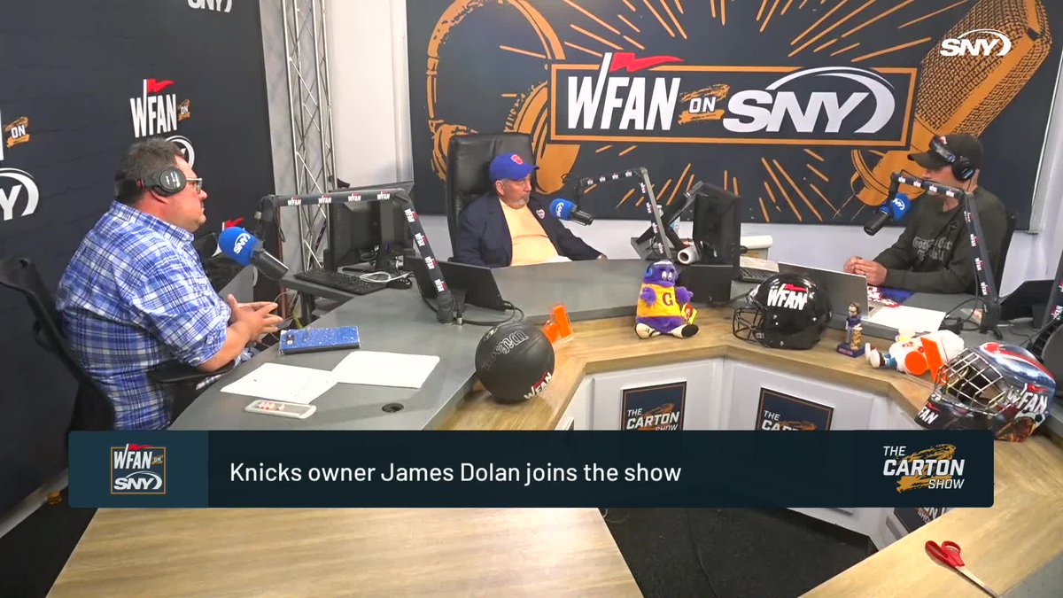 "There's certain things in the NBA that you'd have to be suicidal to do. One of them is the second apron. Cannot go into the second apron. I'll write as big of a check as possible, but I can't write a check that goes into the second apron." - James Dolan on The Carton Show