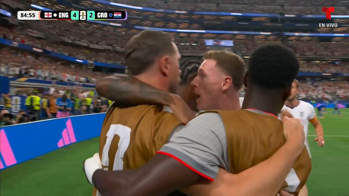¡APARECIÓ MARUS RASHFORD! ¡GOL DE INGLATERRA! Cayó el cuarto para los ingleses, gran jugada que culmina en un gran gol sobre Croacia.